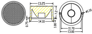 14mm珠面